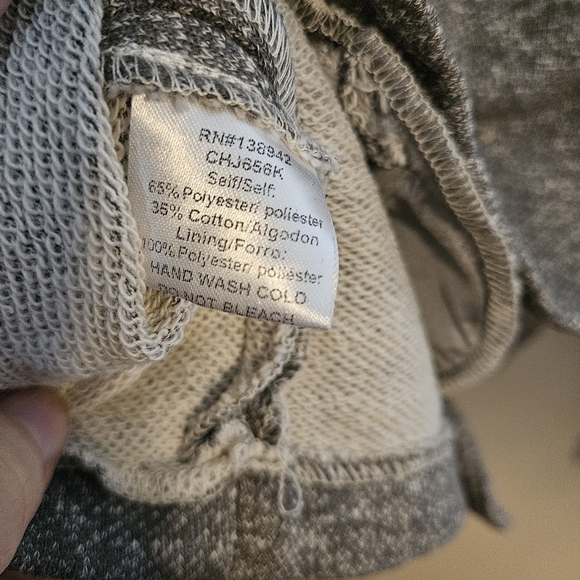 On Twelfth Jacket Gray Zip-Up Moto Lightweight Casual Neutral Trendy Spring Fall - Picture 7 of 8